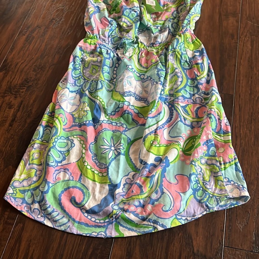 Lilly Pulitzer WINDSOR Strapless Jersey Dress‎ Multi Conch Republic S NWT - Picture 3 of 8
